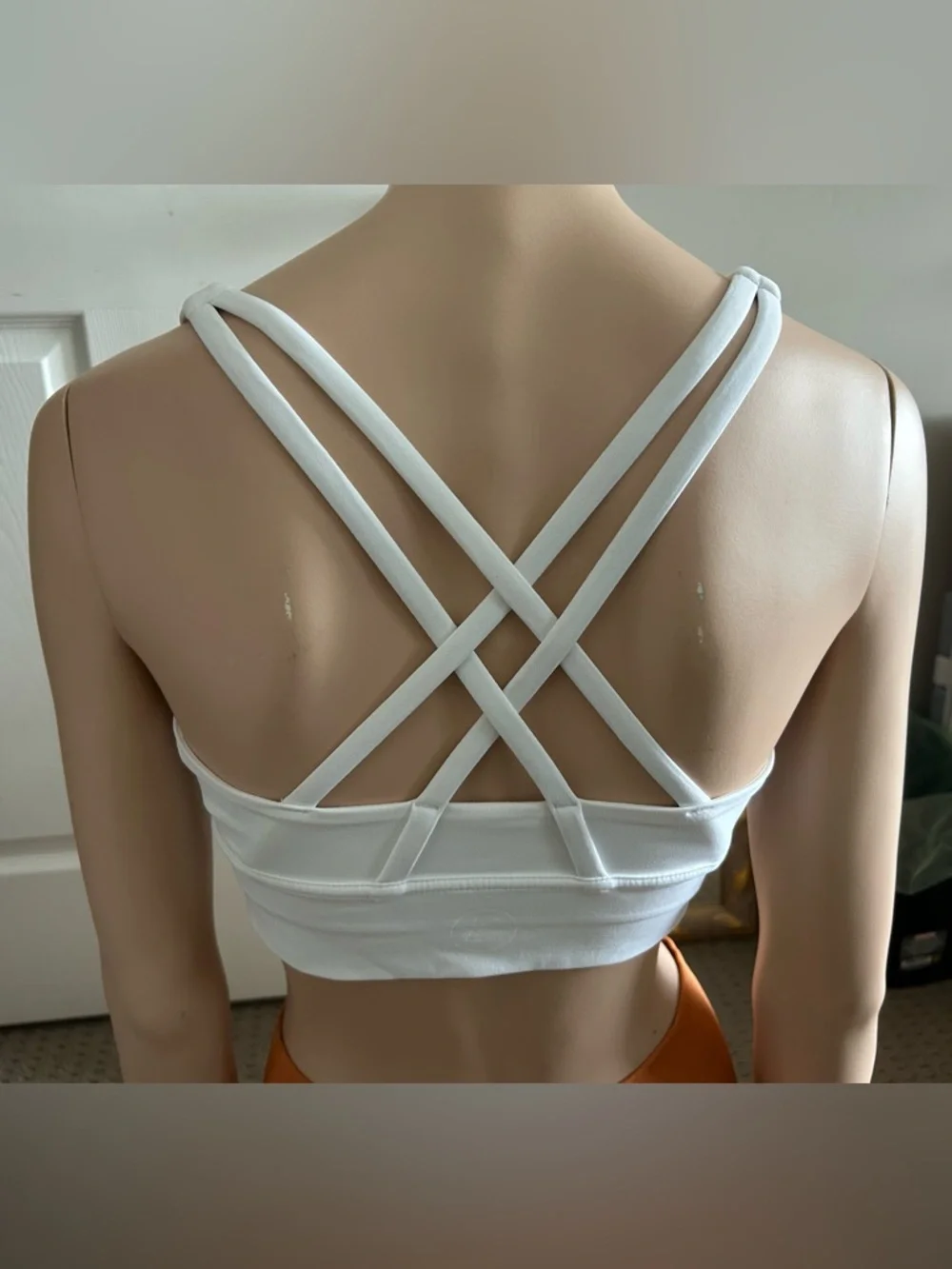 KWIK CO Ivory Criss Cross Bra - Picture 3 of 7